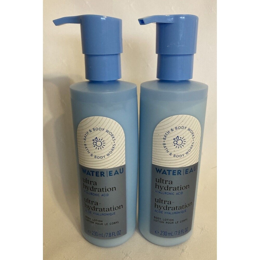 Bath & Body Works Water Ultra Hydration Body Lotion 7.8 oz - Lot of 2